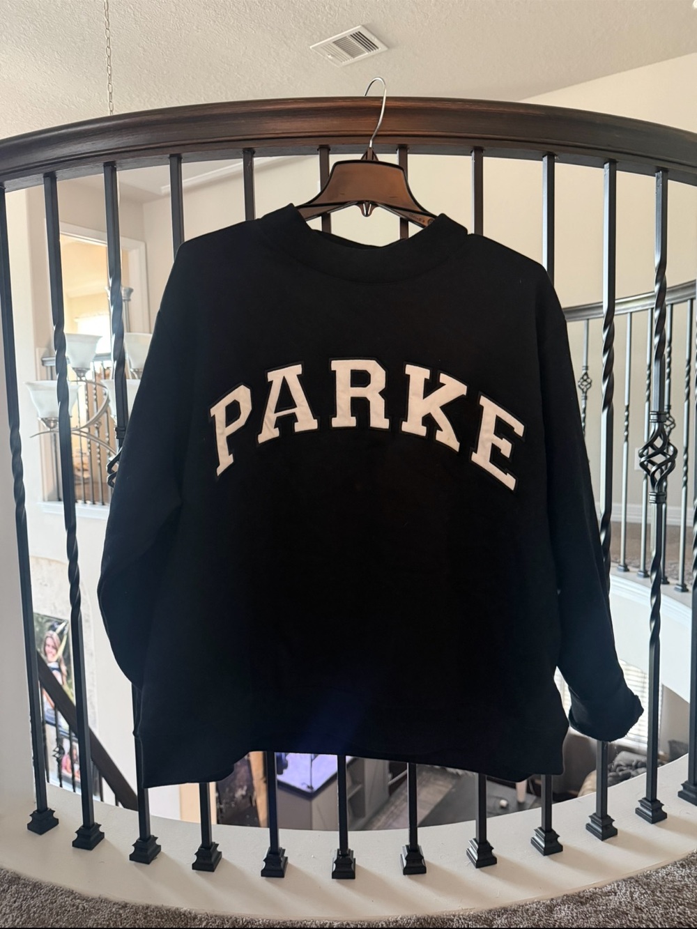 Black Parke fleece Mockneck